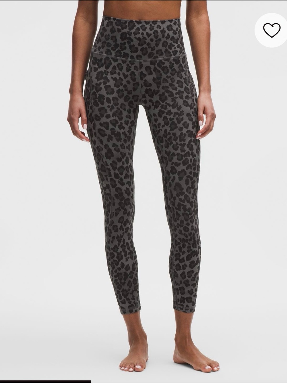 Lululemon size 8 align with pockets leopard print